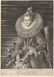 南オランダの統治者イザベラ・クララ・ユージニアの肖像（1615年）。 作： Jan Muller
