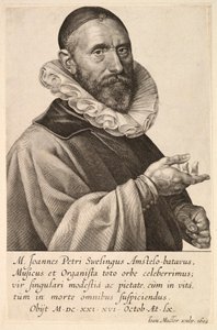 Jans Pietersz Sweelinck の肖像画、パブ。 1624年。 作： Jan Muller