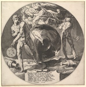 タイトル: 世界の創造、約。 1592年。 作： Jan Muller