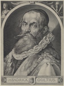 ヘンドリック・ゴルツィウスの肖像 作： Jan Muller, Hendrick Goltzius