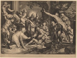 ラザロの復活 作： Jan Muller after Abraham Bloemaert