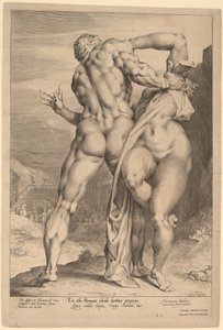 サビーヌの女のレイプ（後ろからの眺め） 作： Jan Muller, after Adriaen de Vries
