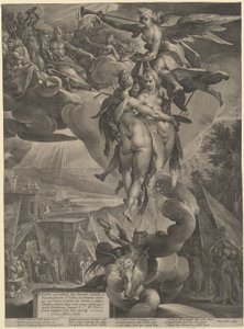 芸術の神格化 作： Jan Muller, after Bartholomaeus Spranger