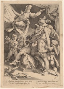 金星と水星 作： Jan Muller, after Bartholomaeus Spranger