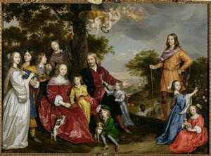 W.ファンデルケルホーフェンとその家族の肖像、1652年