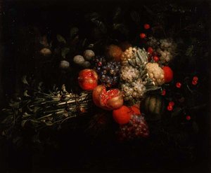 果実のある静物画 作： Jan Pauwel the elder Gillemans