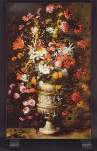 花瓶の花 (キャンバスに油彩)