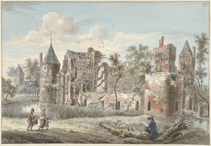 マールセン近くのハウス テル ハールの遺跡 作： Jan Philip Reuthel jr.