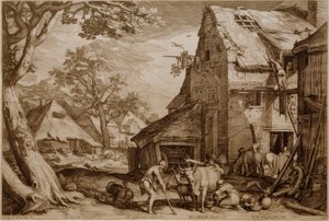 豚飼いとしての放蕩息子 作： Jan Pietersz Saenredam