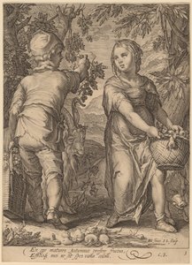 秋 作： Jan Pietersz Saenredam after Hendrik Goltzius