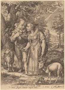 春 作： Jan Pietersz Saenredam after Hendrik Goltzius