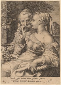 味 作： Jan Pietersz Saenredam after Hendrik Goltzius