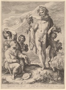 バッカスのカルト 作： Jan Pietersz Saenredam, after Hendrik Goltzius