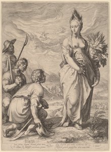 セレスのカルト 作： Jan Pietersz Saenredam, after Hendrik Goltzius