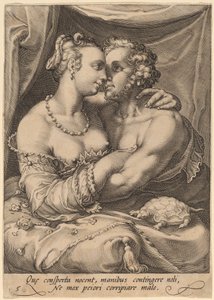 接する 作： Jan Pietersz Saenredam after Hendrik Goltzius