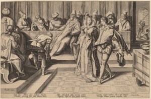 ヘロデの前で踊るサロメ 作： Jan Pietersz Saenredam, after Karel van Mander I