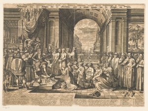 ヘルトーヘ・ヴァン・アルバの残酷な専制政治の下での悲惨なオランダのイメージ 作： Jan Pietersz. van de Venne