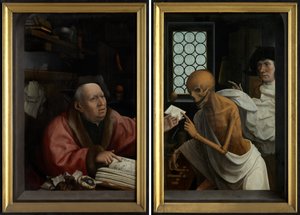 Death and the Miser、c.1515-21（パネルに油彩） 作： Jan Provoost