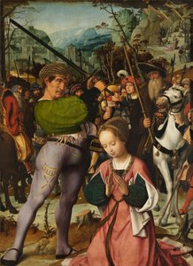 聖カタリナの斬首（パネルに油彩） 作： Jan Provoost
