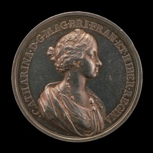 キャサリン・オブ・ブラガンザ（1638-1705）イングランド王チャールズ2世の妻、1662年［逆］、1662年 作： Jan Roettiers