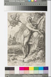 アンドロメダ、1609年頃（彫刻） 作： Jan Saenredam