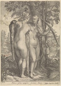 ダイアナと木の前のニンフ Diana and Her Nymphs (シリーズタイトル) 作： Jan Saenredam