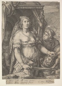 ジュディスとホロフェルネスの頭、15751607。 作： Jan Saenredam