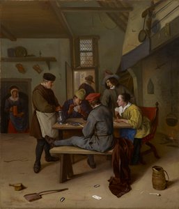 酒場のカード・プレーヤー 作： Jan Steen