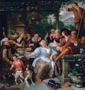 テラスの愉快な仲間たち」1673年～1675年頃 作： Jan Steen