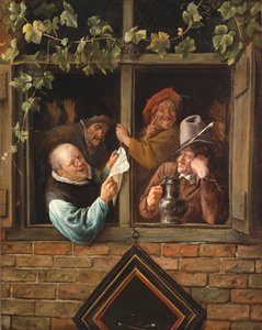 窓際の修辞学者 作： Jan Steen