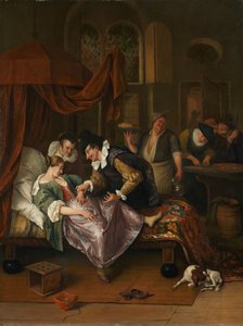 医師の訪問 作： Jan Steen