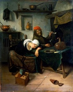 「アイドラー」、c1660。 作： Jan Steen