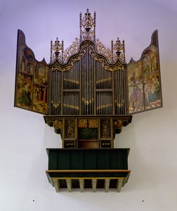 塗られたオルガン、1526 作： Jan Swart Van Groningen