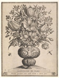 花瓶の花の束 作： Jan Theodor de Bry