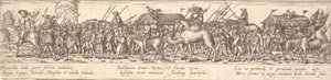 荷物車を持った兵士の信仰と馬に乗った死 作： Jan Theodor de Bry