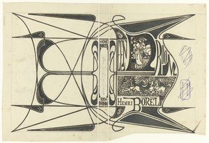 装丁デザイン: アンリ ボレル、夢、1899 年 作： Jan Toorop