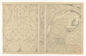 Louis Couperus の Psyche のカバー デザイン 装丁デザイン: ルイ・クーペルス、プシュケ、1898年 作： Jan Toorop