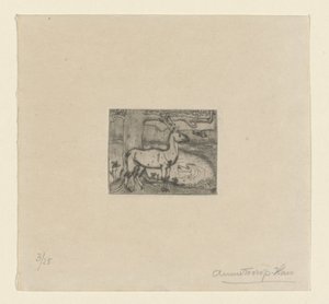 池の前の木のそばの鹿 木のそばの鹿（原題） 作： Jan Toorop