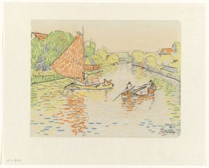 ヴェーレの運河 作： Jan Toorop