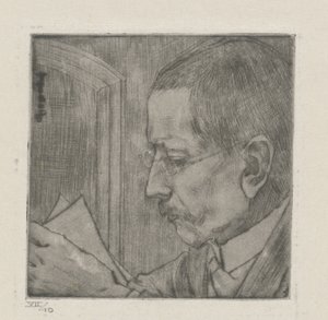 ポートレット・ヴァン・エギディウス・ティマーマン 作： Jan Toorop