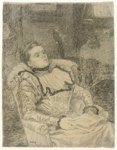 アニー・トゥーロップの肖像 作： Jan Toorop