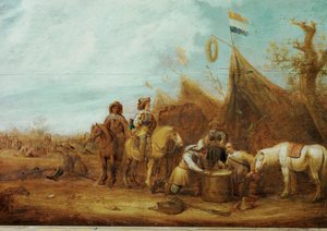 騎兵隊のハルト（木・油彩） 作： 