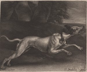 走る犬 作： Jan Verkolje