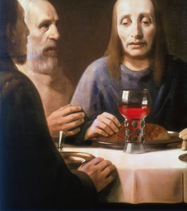 「晩餐」、17世紀半ばから後半 作： Johannes Vermeer