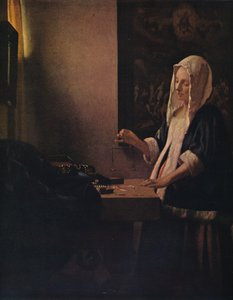 バランスを持つ女性、c1664 作： Jan Vermeer van Delft