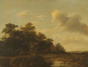 農場のある風景 作： Jan Vermeer van Haarlem (I)