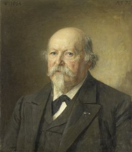 ヨハン フィリップ ファン デル ケレン (1831-1906)。 ライクスプリントキャビネットのディレクター (1876-96) 作： Jan Veth (signed by artist)