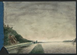 湖の山の風景 作： Jan Veth