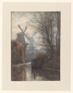 運河のミルズ 作： Jan Veth