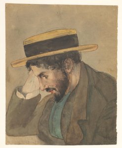 麦わら帽子の若い男の肖像 作： Jan Veth